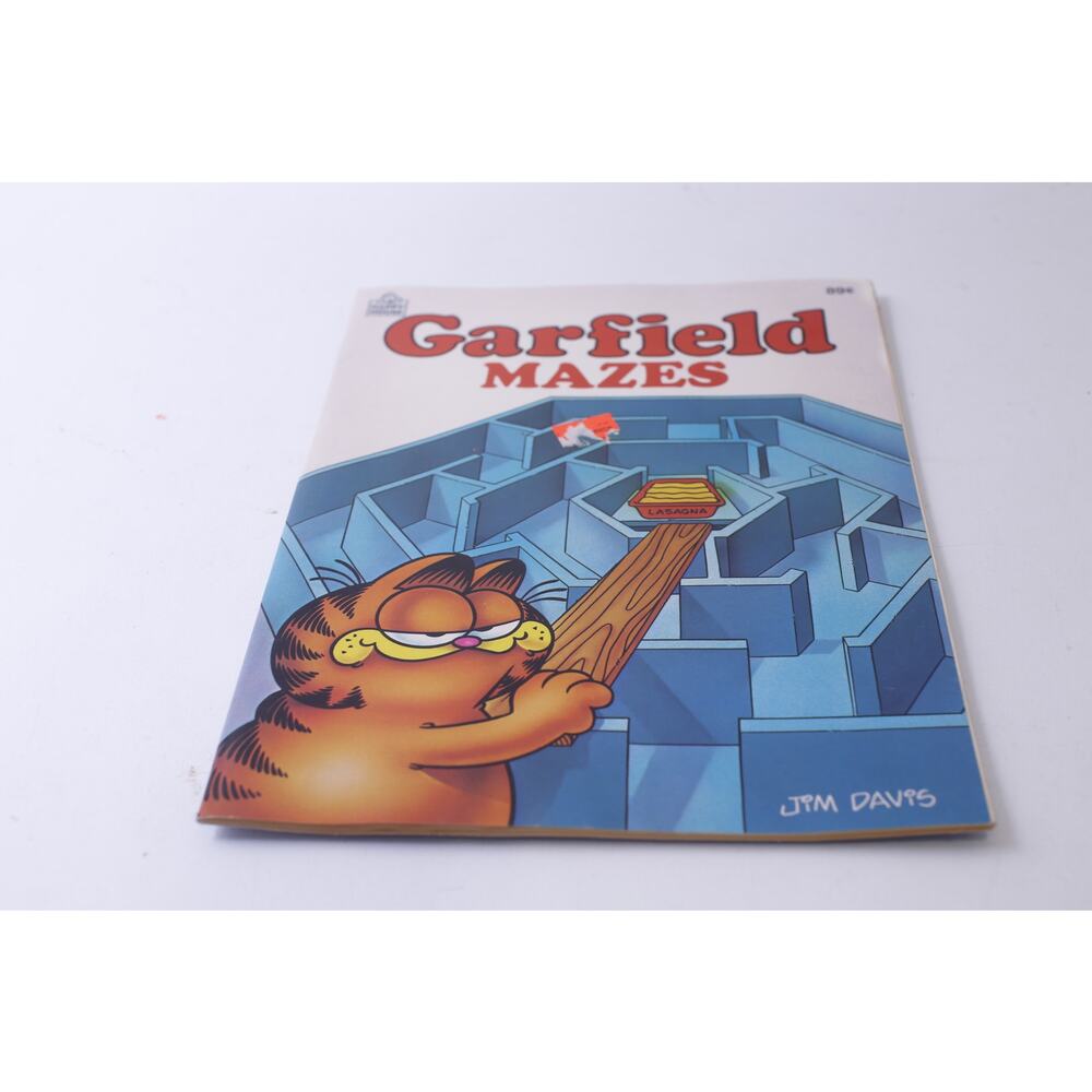 Garfield, Mazes, Uncolored, Coloring Book, Happy House, 1984, ~ 250113-WH 56